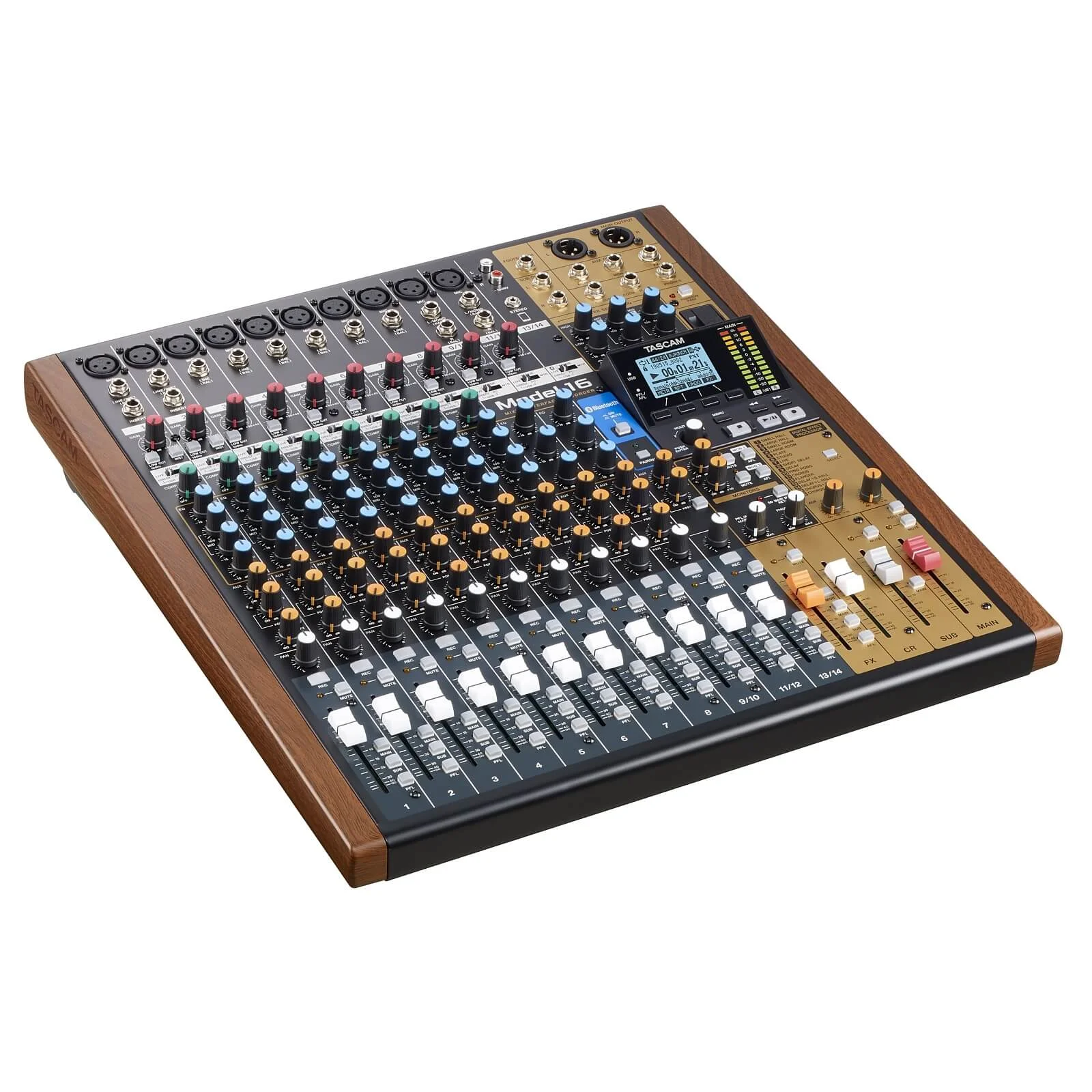 Φωτογραφία προϊόντος: Tascam Model 16 Αναλογική Κονσόλα Μίξης/ Κάρτα Ήχου/ Recorder