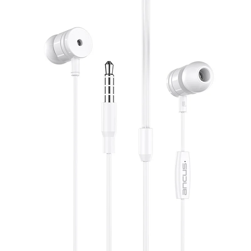 Φωτογραφία προϊόντος: Hands Free Ancus Harmony MD44 in-Earbud Stereo 3.5mm Λευκό με Μικρόφωνο και Πλήκτρο Λειτουργίας 1,2μ