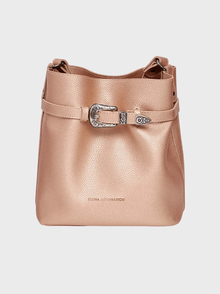 Φωτογραφία προϊόντος: Belt up pouch bag rose gold ELENA ATHANASIOU