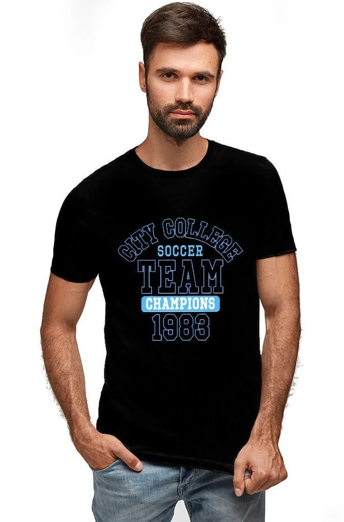 Φωτογραφία προϊόντος: Prime T-Shirt Μαύρο με σχέδιο City College 8757-1