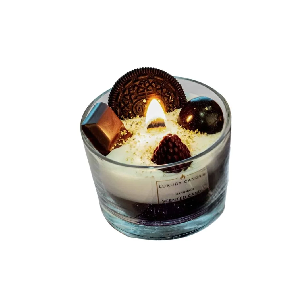 Φωτογραφία προϊόντος: Luxury Candles, Χειροποίητο 007106OC Luxury Candles Χειροποίητο διακοσμητικό αρωματικό κερί σόγιας Oreo Cookies
