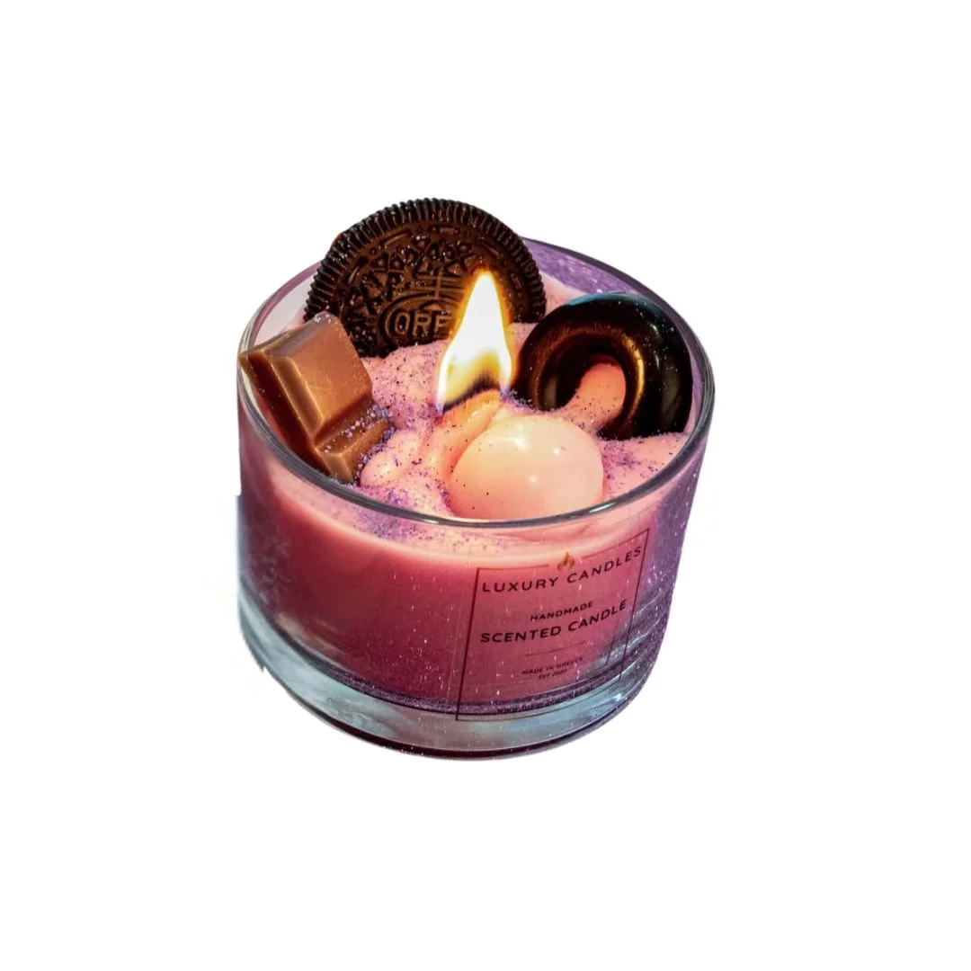 Φωτογραφία προϊόντος: Luxury Candles, Χειροποίητο 007106C Luxury Candles Χειροποίητο διακοσμητικό αρωματικό κερί σόγιας Cupcake
