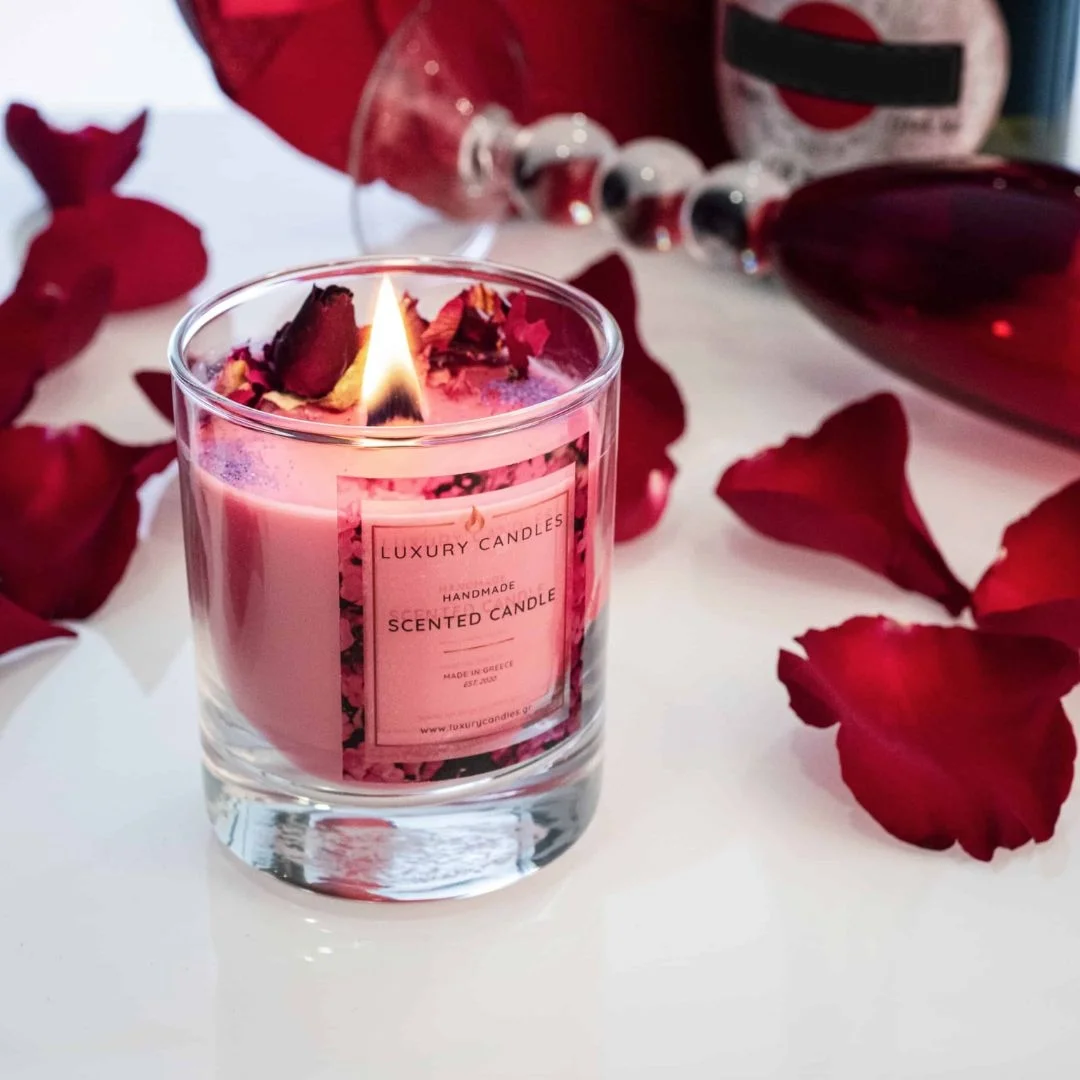 Φωτογραφία προϊόντος: Luxury Candles, Χειροποίητο 080110 Luxury Candles Χειροποίητο διακοσμητικό αρωματικό κερί σόγιας Love Potion