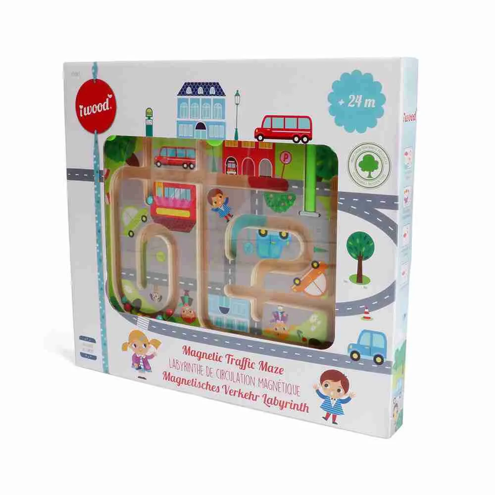 Φωτογραφία προϊόντος: iwood W12001 Magnetic Traffic Maze