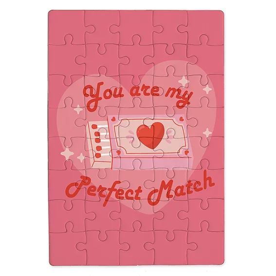 Φωτογραφία προϊόντος: OEM Puzzle You are my perfect match! Κάθετο A3