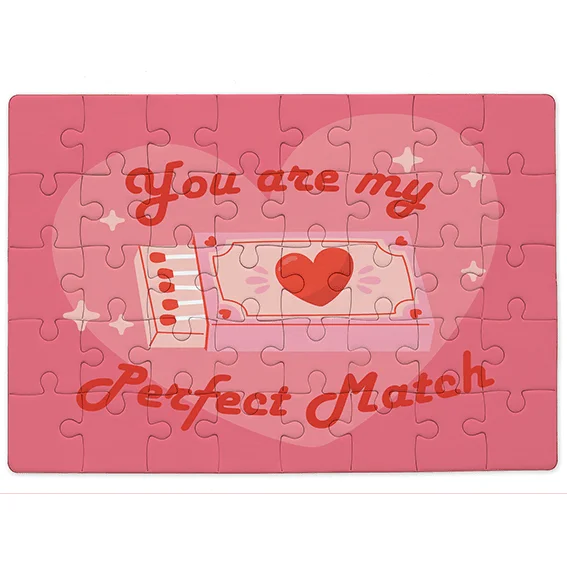 Φωτογραφία προϊόντος: OEM Puzzle You are my perfect match! Οριζόντιο A3