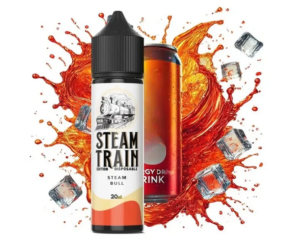 Φωτογραφία προϊόντος: Steam Train Disposable Edition Flavorshot Steam Bull 20ml/60ml