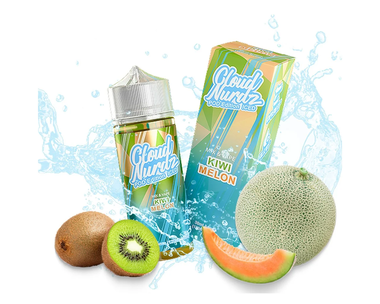 Φωτογραφία προϊόντος: Cloud Nurdz Kiwi Melon Iced Flavor Shot 10ml/30ml