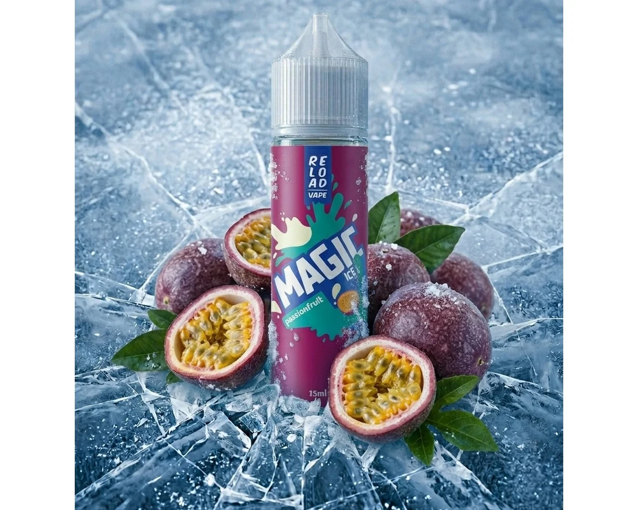 Φωτογραφία προϊόντος: Reload Vape Magic Passionfruit Ice Flavor Shot 15ml/60ml