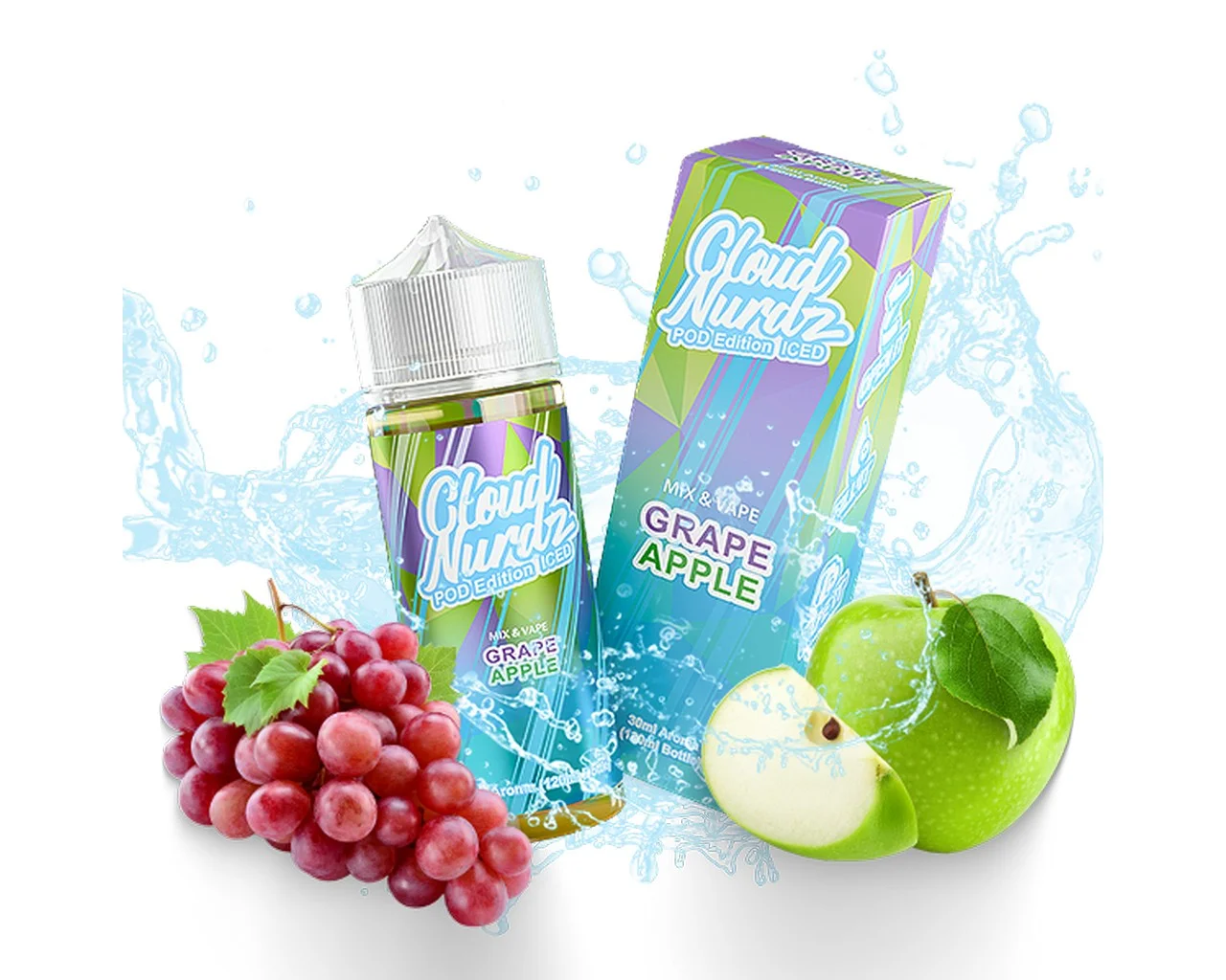 Φωτογραφία προϊόντος: Cloud Nurdz Grape Apple Iced Flavor Shot 10ml/30ml