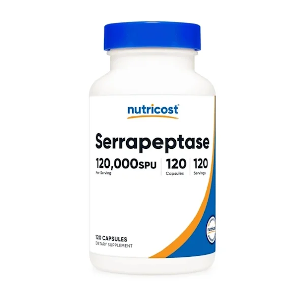 Φωτογραφία προϊόντος: Serrapeptase 120.000 SPUs x 120 caps - Nutricost