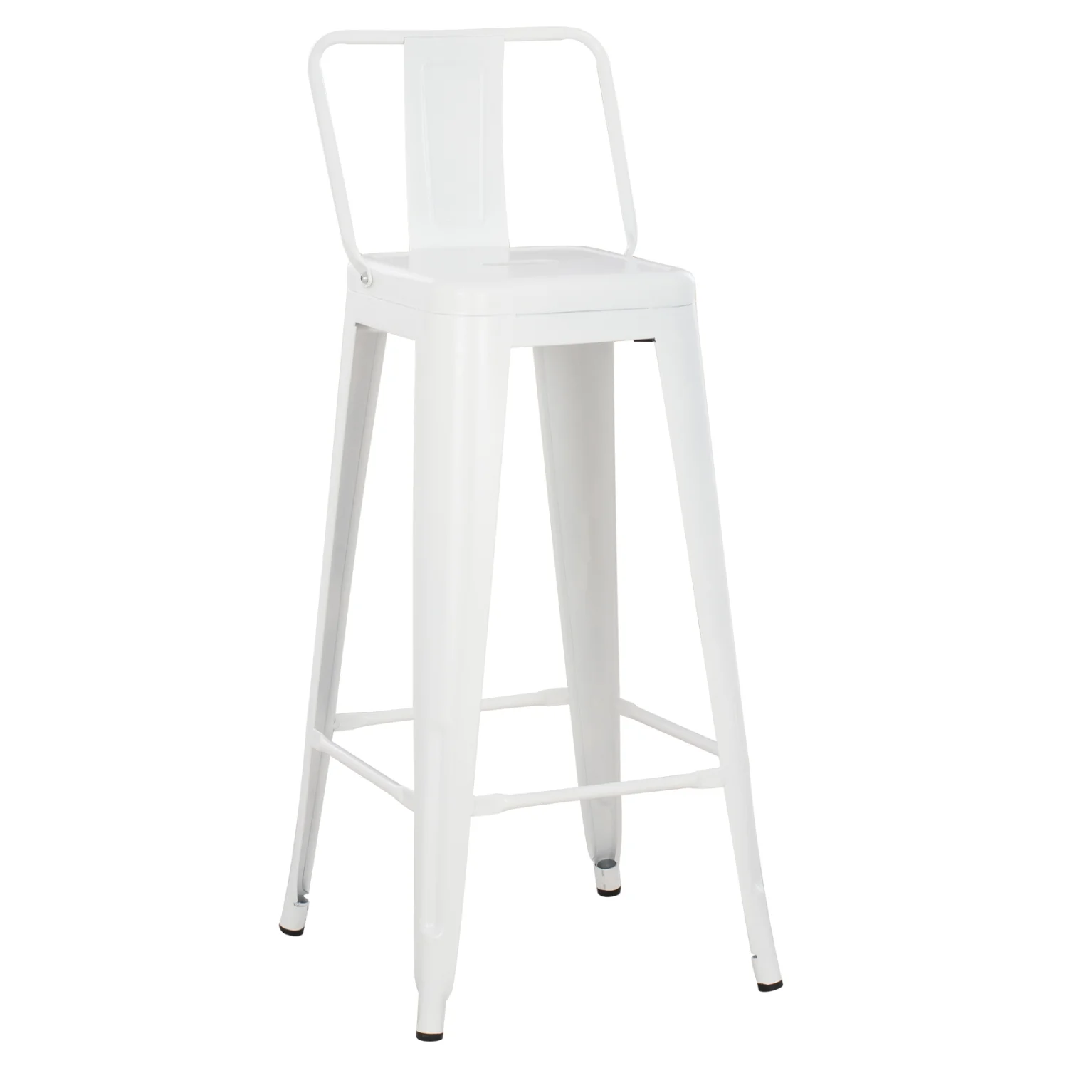 Φωτογραφία προϊόντος: b2b markt ΣΚΑΜΠΟ BAR ΜΕΤΑΛΛΙΚΟ MELITA ME ΠΛΑΤΗ ΛΕΥΚΟ ΜΑΤ HM8643.21 43Χ43Χ100εκ.