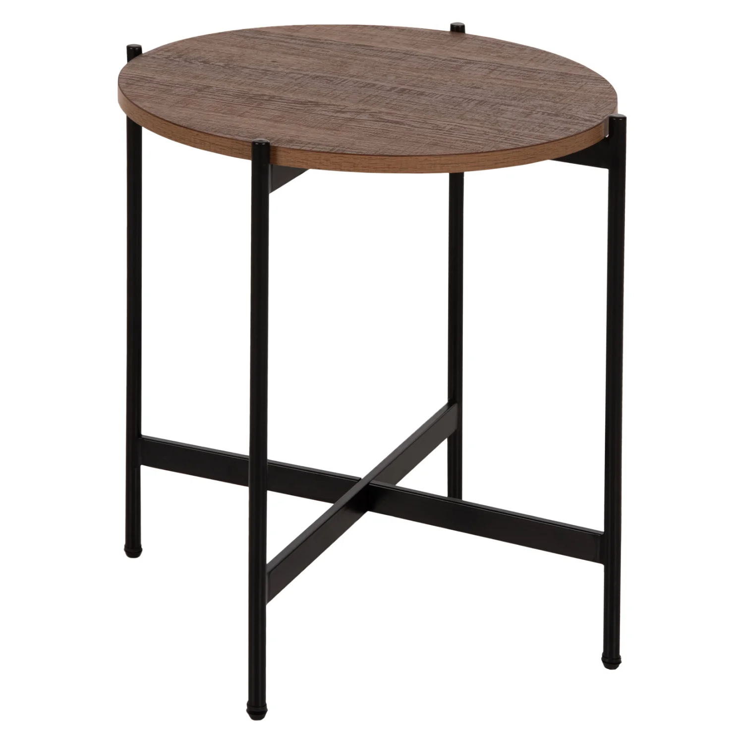 Φωτογραφία προϊόντος: b2b markt ΒΟΗΘΗΤΙΚΟ ΤΡΑΠΕΖΙ HM9589.04 MDF ΚΑΡΥΔΙ-ΜΑΥΡΗ ΜΕΤΑΛΛΙΚΗ ΒΑΣΗ Φ50x55Υεκ.