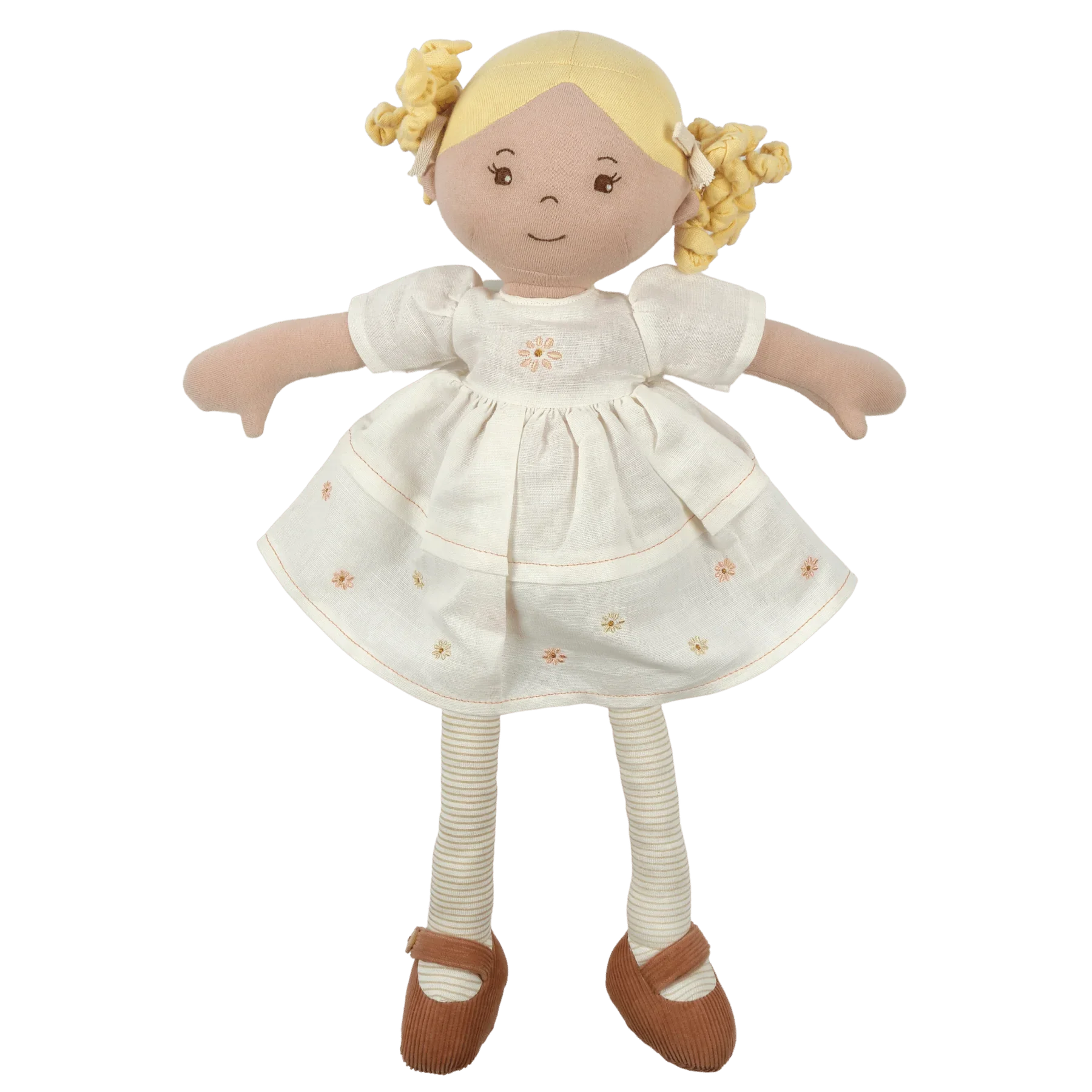 Φωτογραφία προϊόντος: OEM Priscy Blonde Haired Doll in White Linen Dress