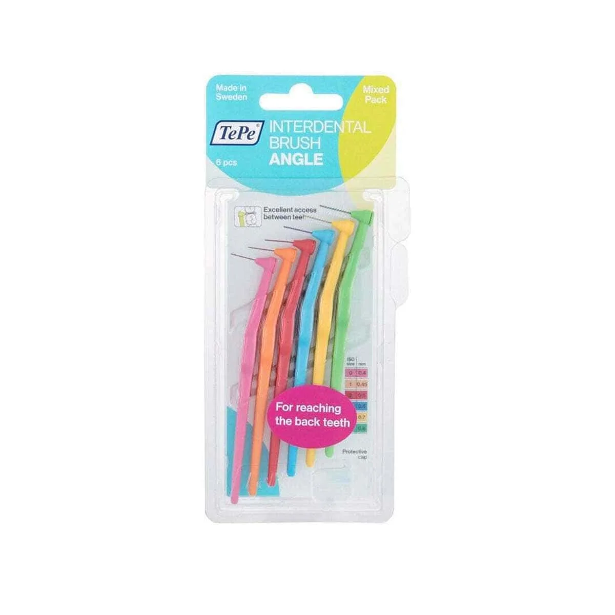 Φωτογραφία προϊόντος: Medipharmacy TePe Interdental Brush Angle Μεσοδόντια Βουρτσάκια Mixed Pack 6 τμχ