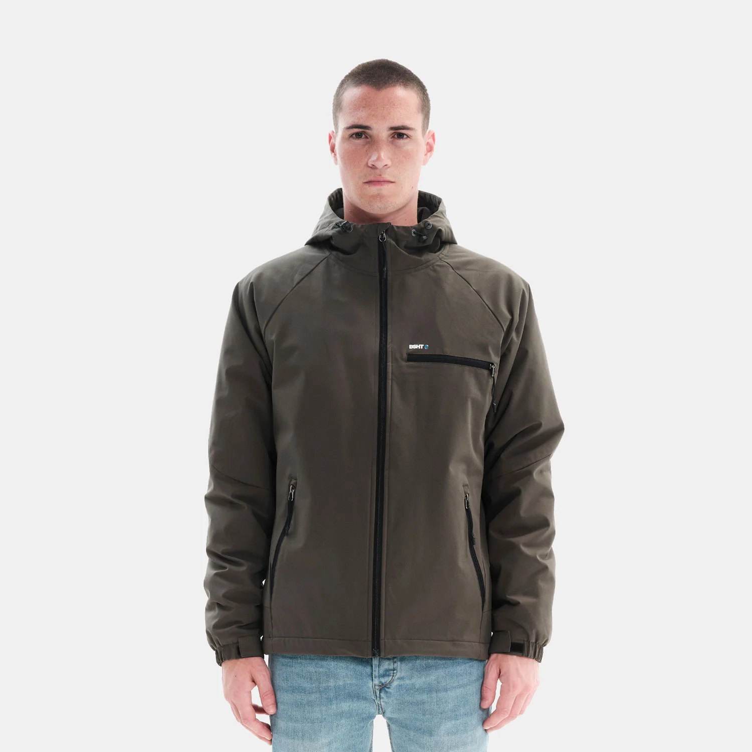 Φωτογραφία προϊόντος: BASEHIT MEN'S HOODED RAGLAN JACKET ΧΑΚΙ