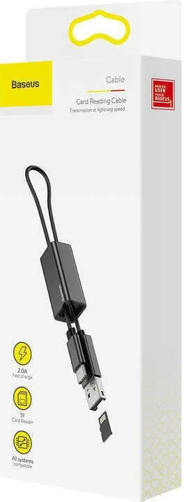 Φωτογραφία προϊόντος: Baseus Card Reader Pendant Black (ACDKQ-HG01)
