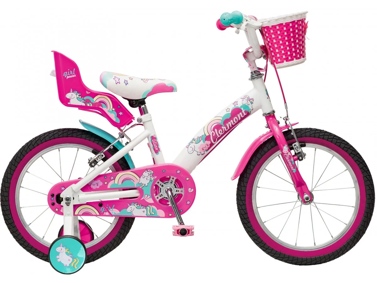 Φωτογραφία προϊόντος: CLERMONT BIKES Clermont Lilian 18" Παιδικό Ποδήλατο με Καλαθάκι & Κάθισμα Κούκλας