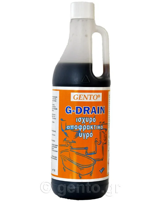 Φωτογραφία προϊόντος: Gento G-Drain T0915 ισχυρό αποφρακτικό υγρό σωληνώσεων 0.5lt 314662