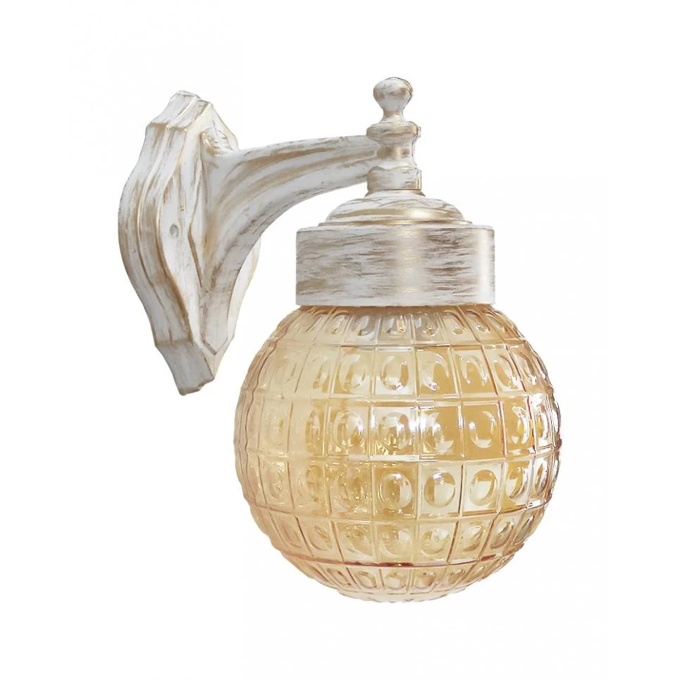 Φωτογραφία προϊόντος: Heronia LP-110AN WHITE-BRONZE-MELI ΑΠΛΙΚΑ ΒΙΔΩΤΟ ΓΥΑΛΙ ΣΦΑΙΡΑΚΙ