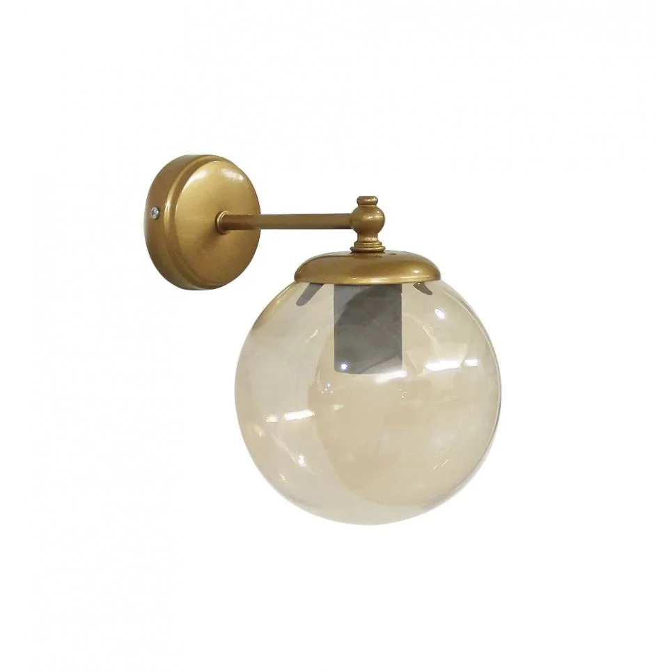 Φωτογραφία προϊόντος: Heronia GL-600/AP GOLD-MAT MELI ΑΠΛΙΚΑ ΣΦΑΙΡΑΚΙ Φ15
