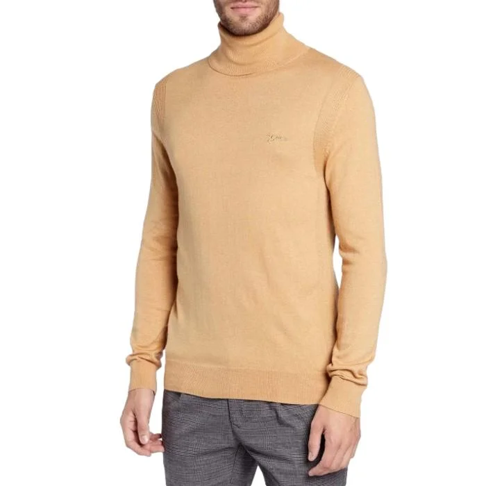 Φωτογραφία προϊόντος: Πουλόβερ turtleneck GUESS percival μπέζ Ανδρικό