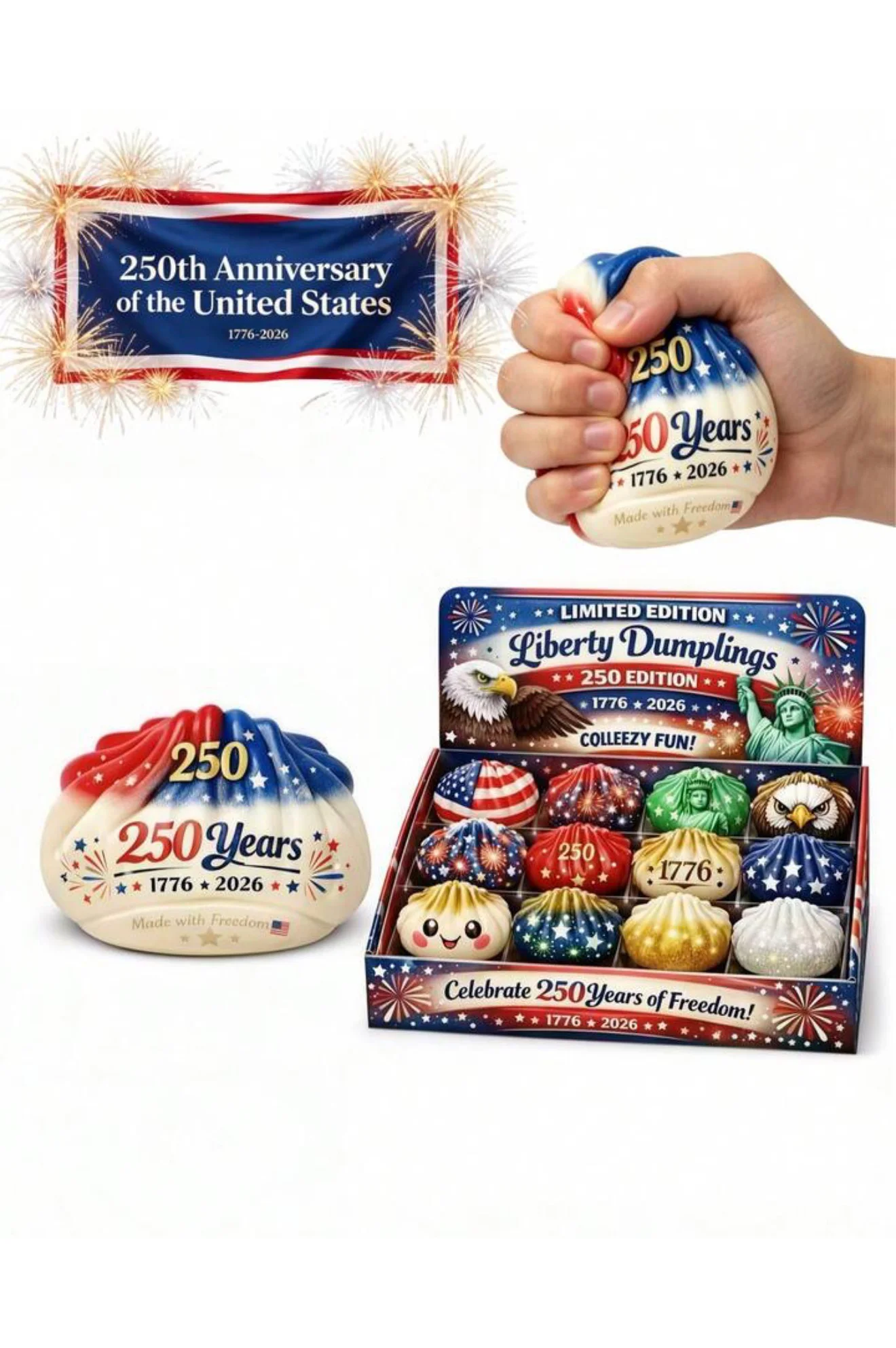 Φωτογραφία προϊόντος: Regalis Taba World Mystery Bao Bun Liberty Dumplings Αφρώδες Πολύχρωμο Squshy (Τυχαίο Χρώμα) 1τμχ , 8 εκ