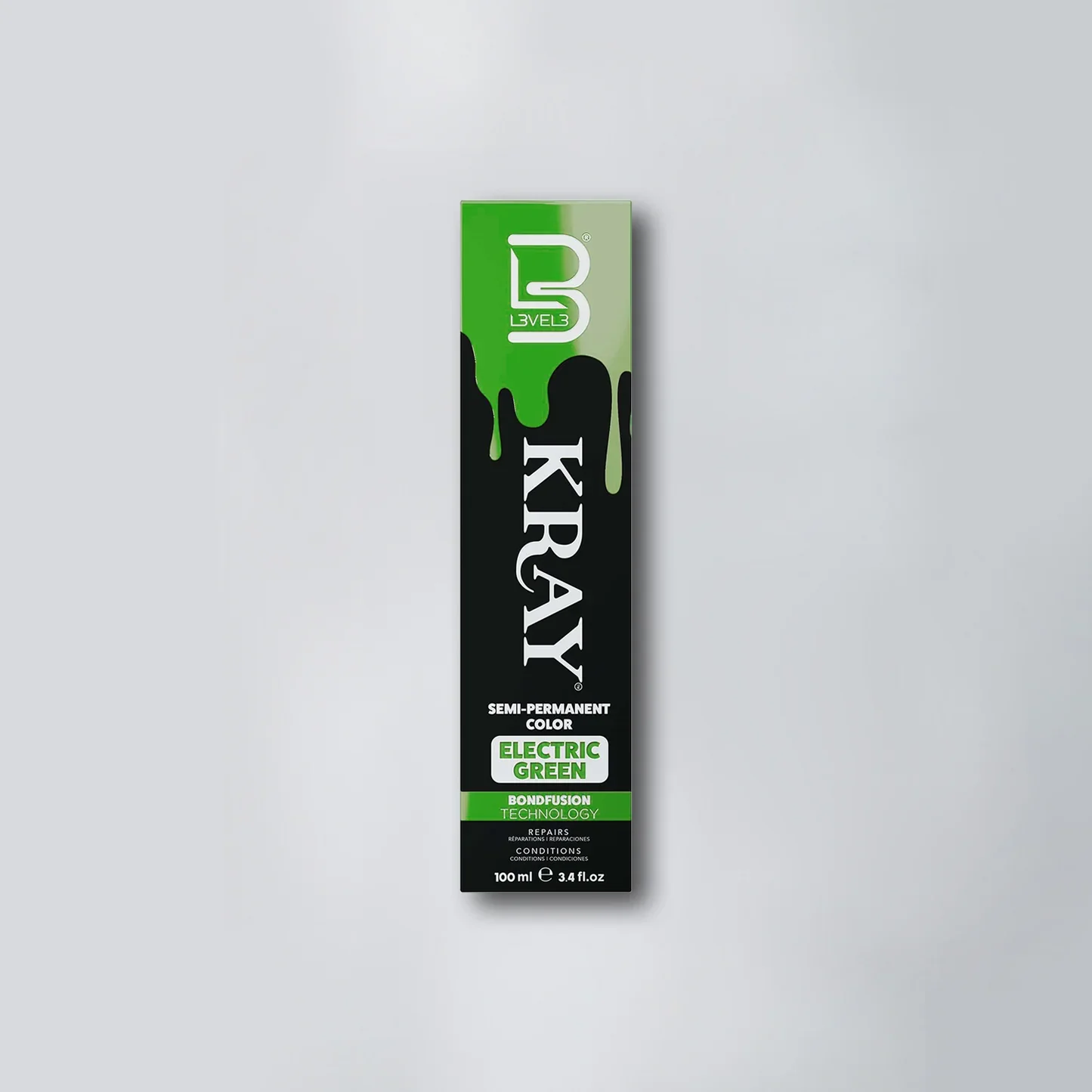 Φωτογραφία προϊόντος: L3 - Level 3 Kray Semi Permanent Hair Color Electric Green