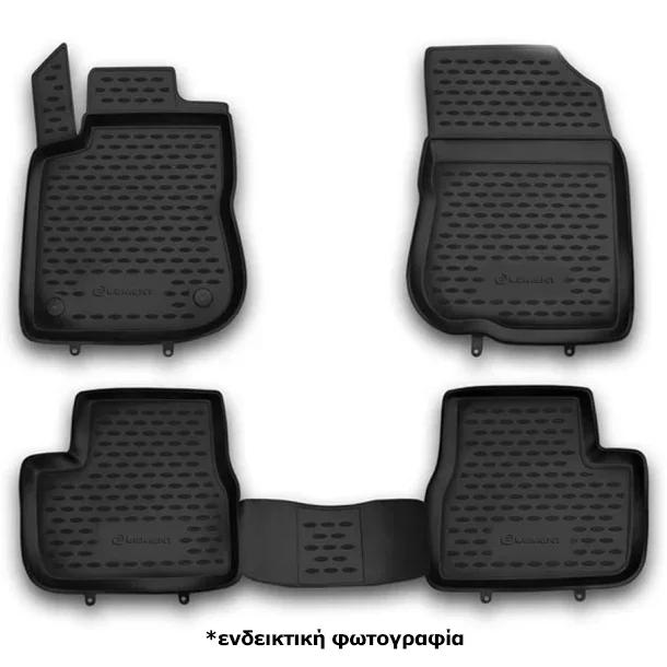 Φωτογραφία προϊόντος: PEUGEOT 208 / 2008 3D / 5D 4/2012-2019 ΜΑΡΚΕ ΠΑΤΑΚΙΑ ΣΕ ΣΚΑΦΗ TPE ΛΑΣΤΙΧΟ ΣΕ ΜΑΥΡΟ ΧΡΩΜΑ NOVLINE - 4 ΤΕΜ.