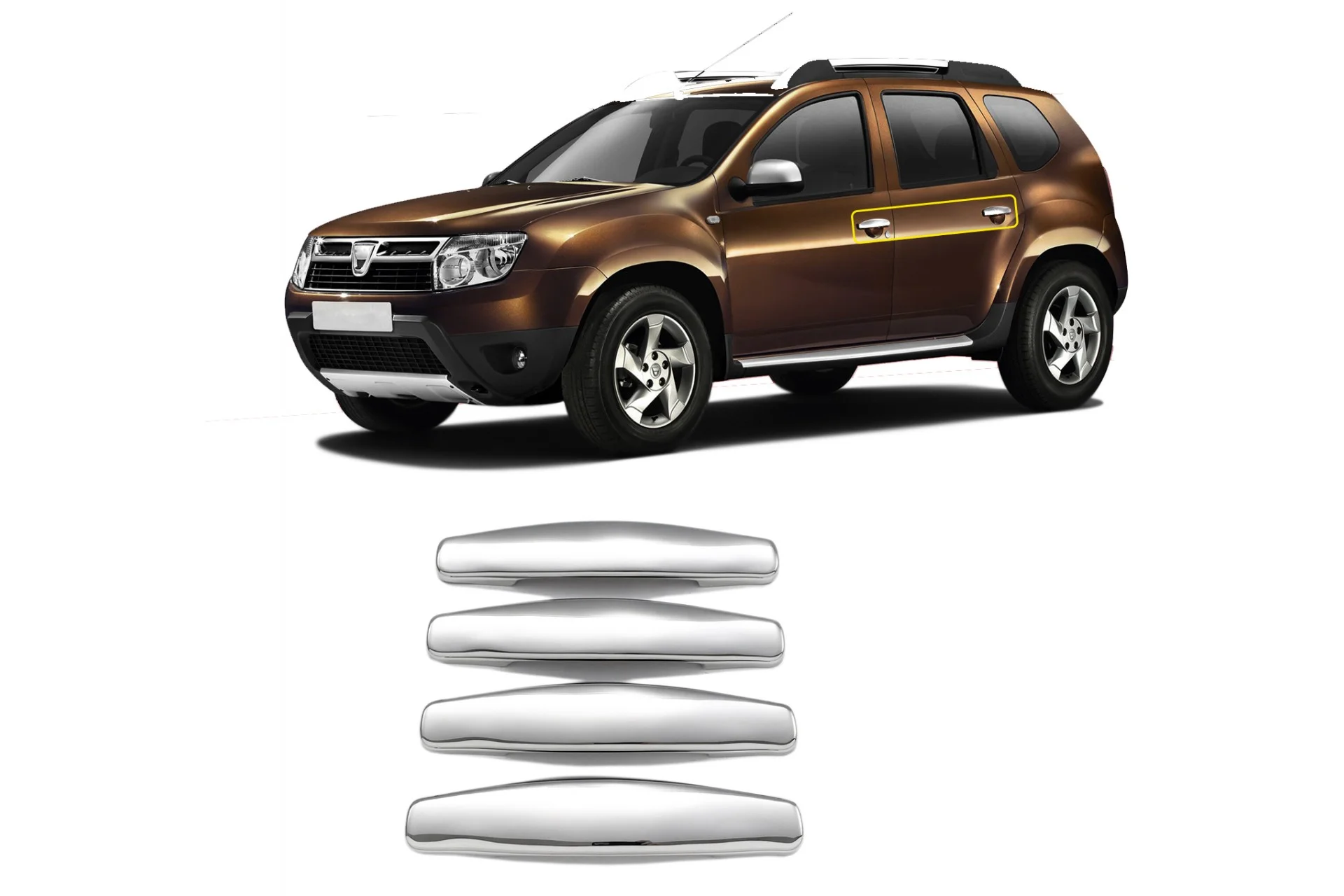 Φωτογραφία προϊόντος: S-dizayn DACIA DUSTER 2009+ ΧΕΡΟΥΛΙΑ ΠΟΡΤΑΣ ΧΡΩΜΙΟ ΜΕΤΑΛΛΙΚΑ 4ΤΕΜ