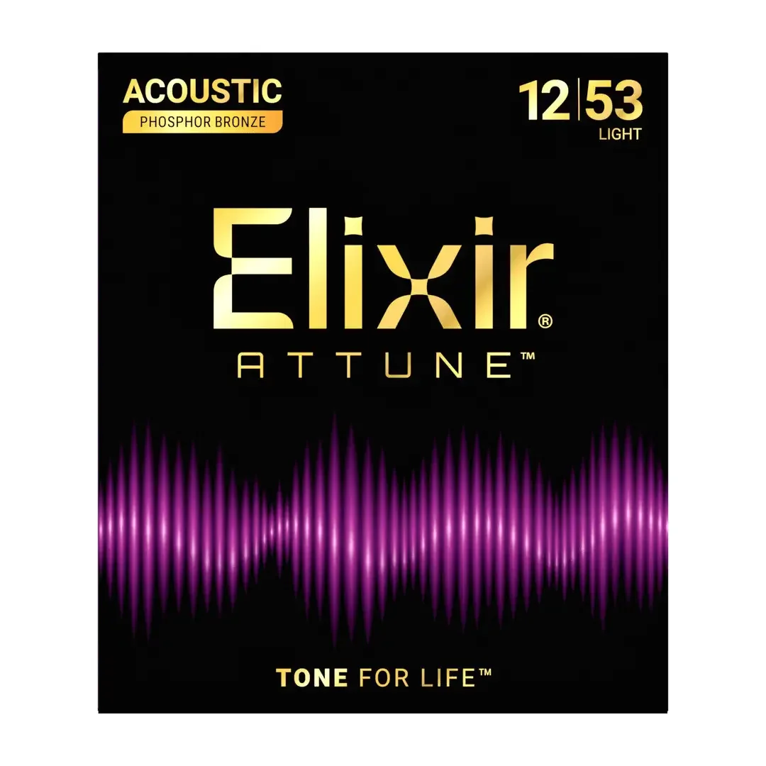 Φωτογραφία προϊόντος: Elixir 21052 Attune Phosphor Bronze Χορδές Ακουστικής Κιθάρας 12-53
