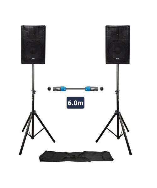 Φωτογραφία προϊόντος: Qtx QUEST-10-SET Πακέτο Ηχείων PA 10'' με Βάσεις και Καλώδιο (Σετ)