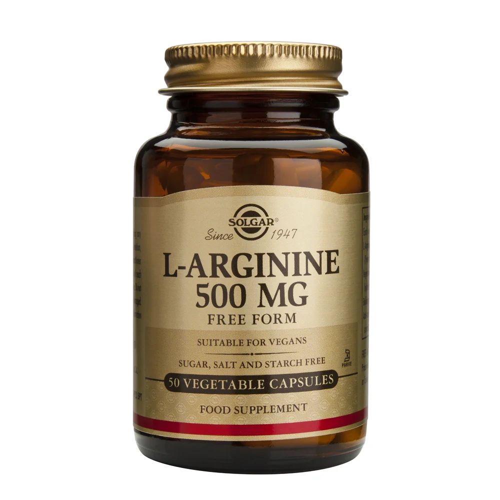 Φωτογραφία προϊόντος: SOLGAR L-ARGININE 500mg veg.caps 50s