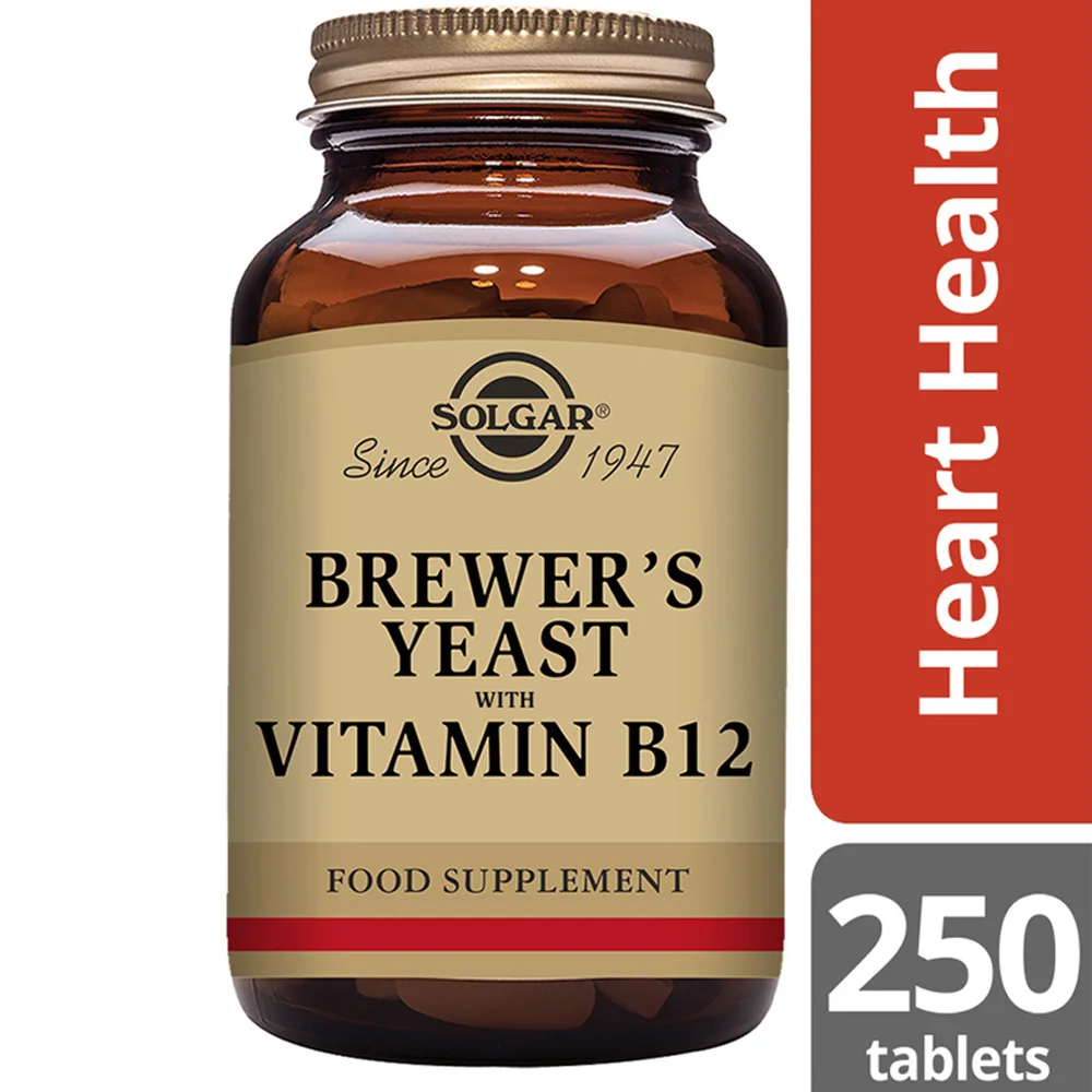 Φωτογραφία προϊόντος: SOLGAR BREWER'S YEAST WITH VITAMIN B12 tabs 250s