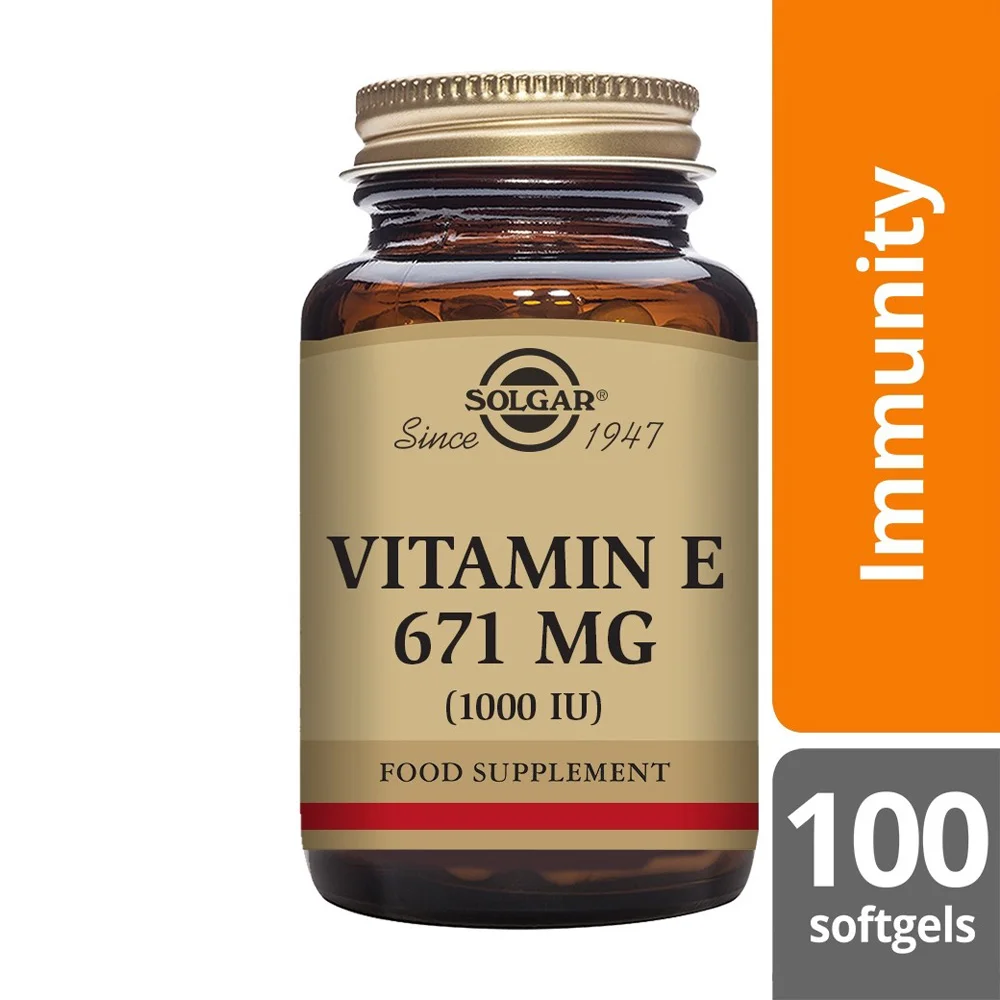 Φωτογραφία προϊόντος: SOLGAR VITAMIN E 671MG (1000 IU) softgels 100s