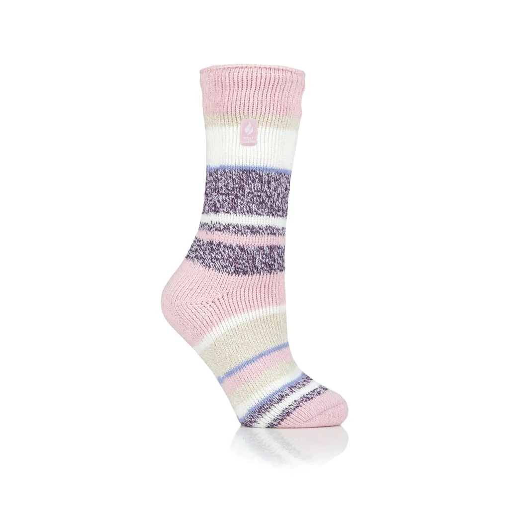 Φωτογραφία προϊόντος: HEAT HOLDERS H.H.LADIES SOCKS ORIGINAL MULTI STRIPE PLUM 5411
