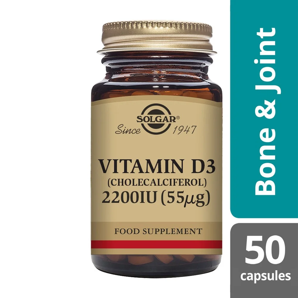 Φωτογραφία προϊόντος: SOLGAR VIT. D-3 2200 IU veg.caps 50s