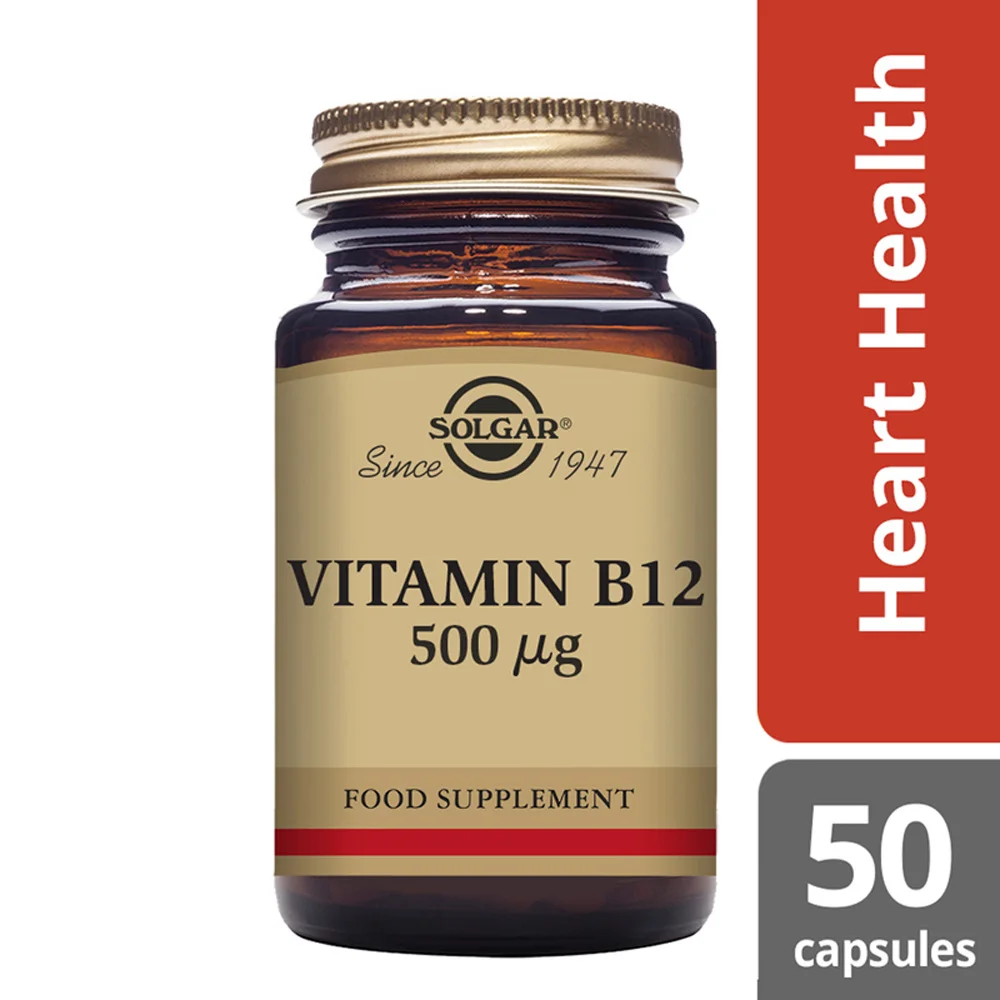 Φωτογραφία προϊόντος: SOLGAR VITAMIN B-12 500μg veg.caps 50s