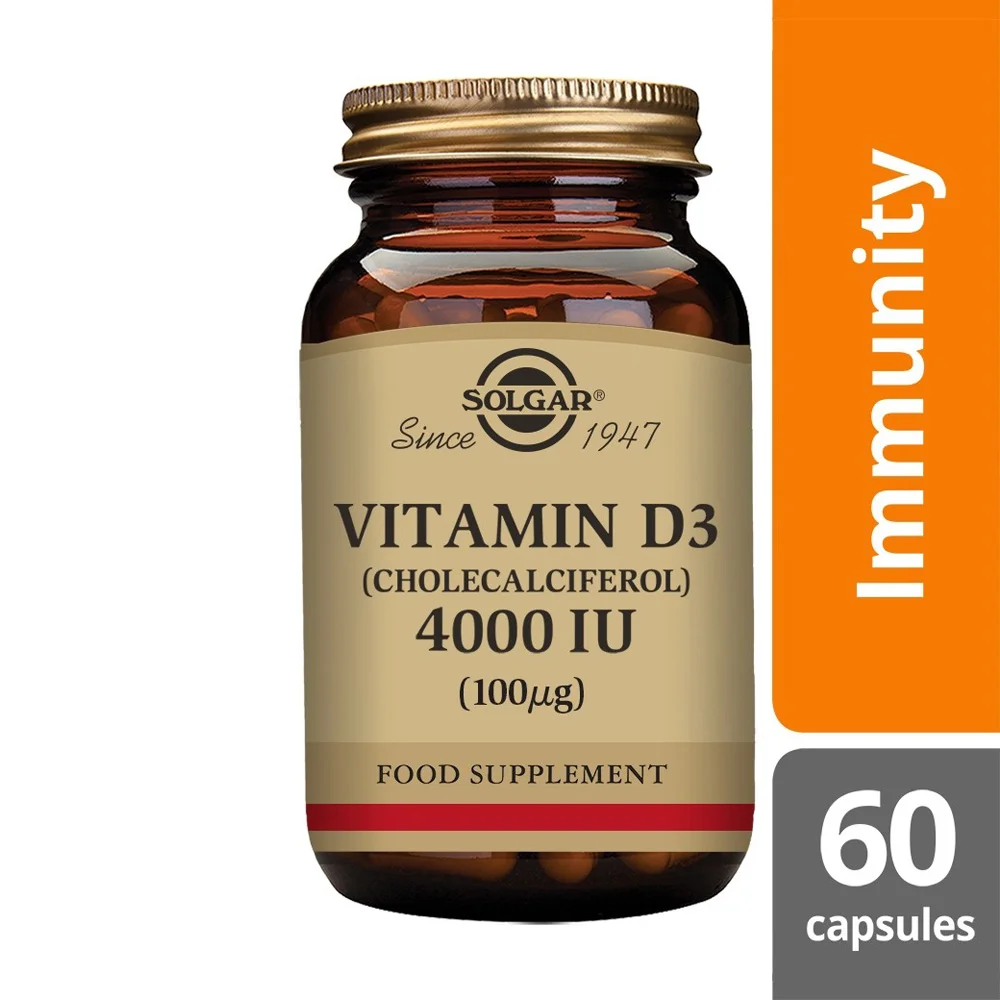 Φωτογραφία προϊόντος: SOLGAR VITAMIN D3 4000 IU veg.caps 60s