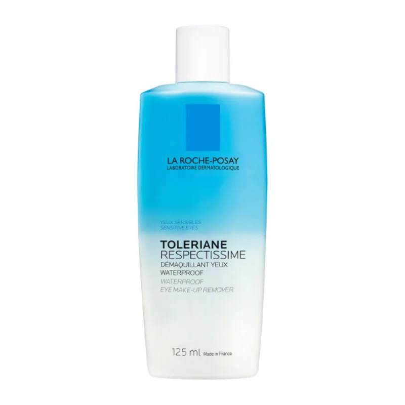 Φωτογραφία προϊόντος: LA ROCHE-POSAY Toleriane Respectissime Waterproof Eye Make-up Remover Διφασικό Ντεμακιγιάζ Ματιών (125ml)