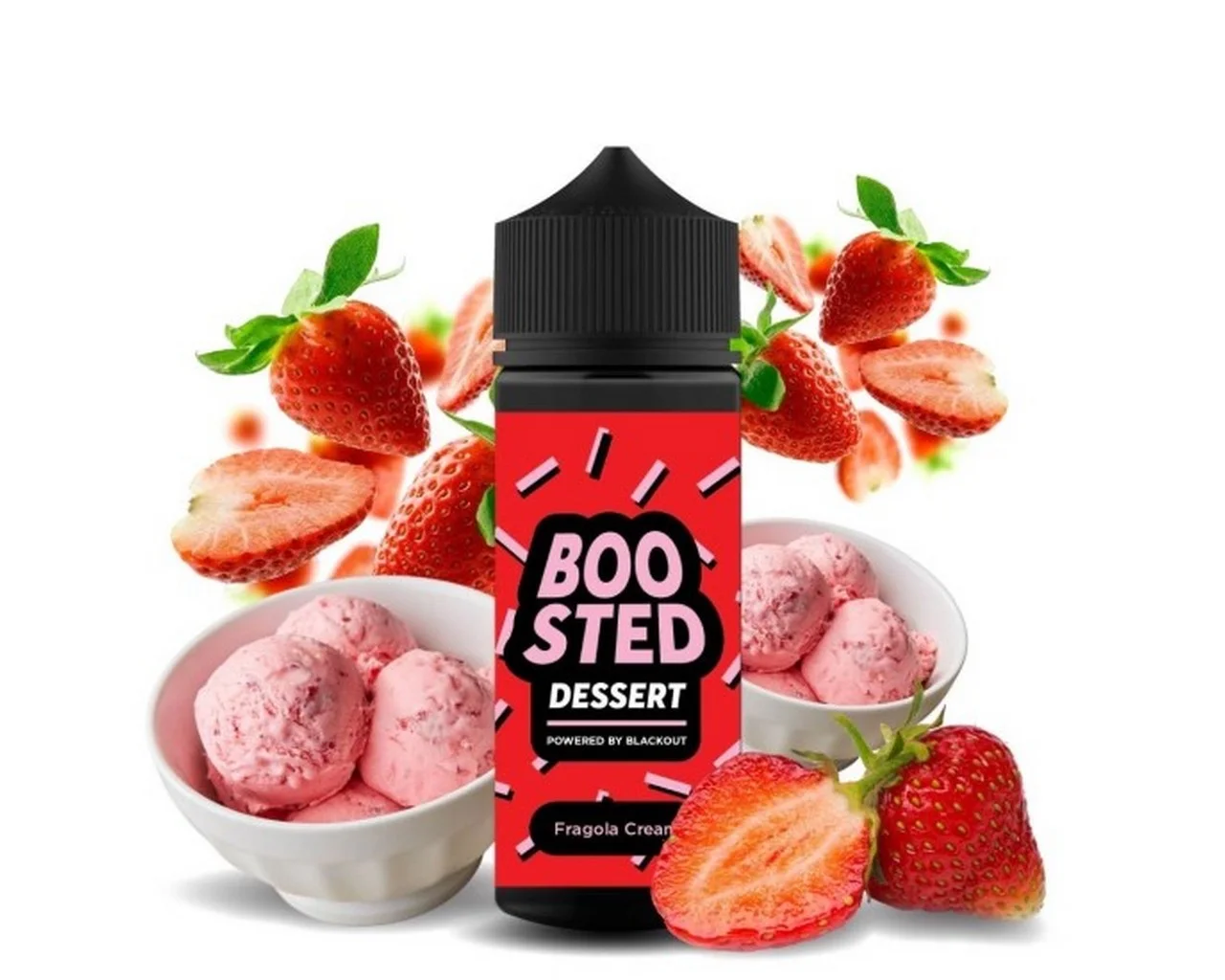 Φωτογραφία προϊόντος: Blackout FlavorShot Boosted Dessert Fragola Cream 10ml/120ml