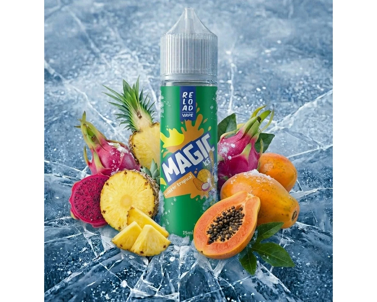 Φωτογραφία προϊόντος: Reload Vape Magic Twister Tropical Ice Flavor Shot 15ml/60ml