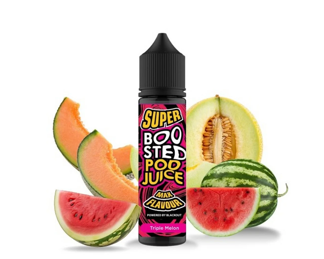 Φωτογραφία προϊόντος: Blackout FlavorShot Super Boosted Pod Juice Triple Melon 6ml/60ml