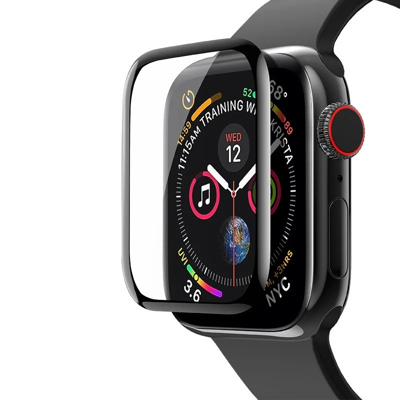 Φωτογραφία προϊόντος: Tempered Glass Hoco 0.15mm Curved Silk Screen 44mm για Apple Watch 4 Μαύρο