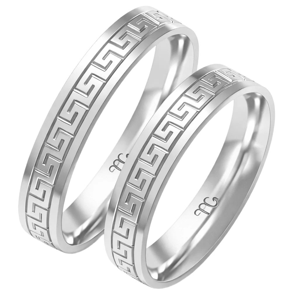 Φωτογραφία προϊόντος: fenixjewelry Βέρες Λευκοχρυσες Μαιανδρος 14κ OE-258