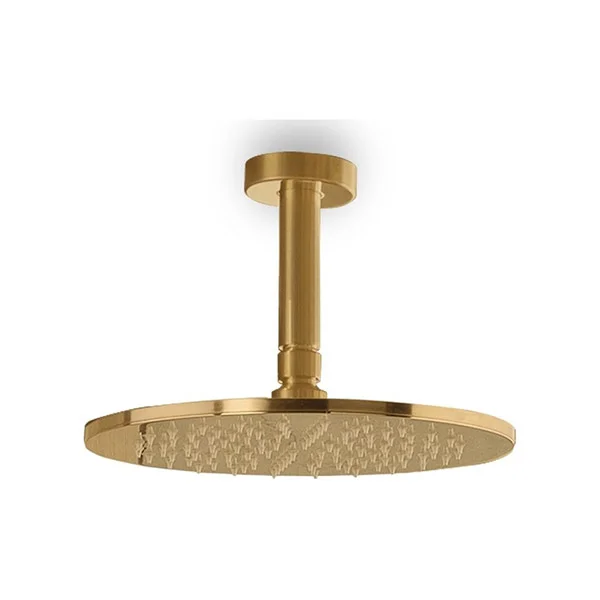 Φωτογραφία προϊόντος: Eurorama Eletta Chester - (gold brushed) anticalcare Brass Φ 22,5 εκ & μπράτσο οροφής 10εκ χρώμα R50000 + R50813