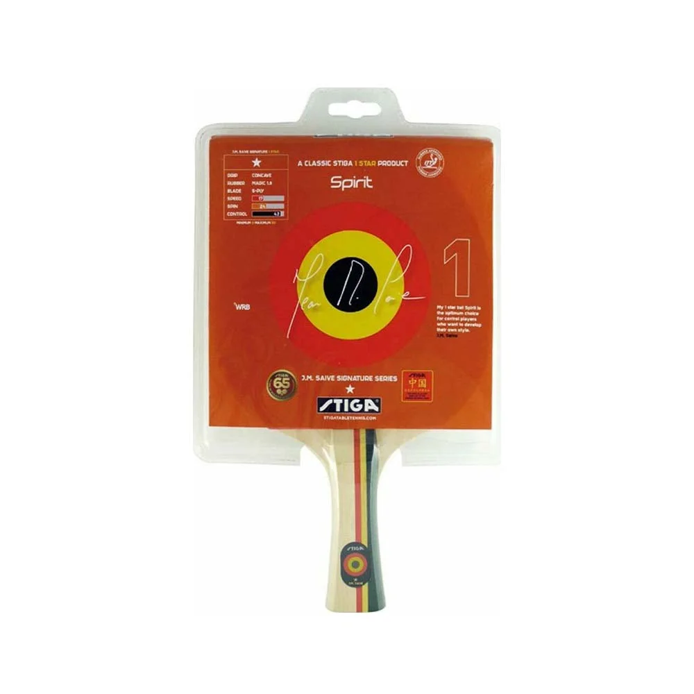 Φωτογραφία προϊόντος: Stiga Bat Spirit Ping Pong Racket Μαύρο - Κόκκινο 179001 (Stiga)