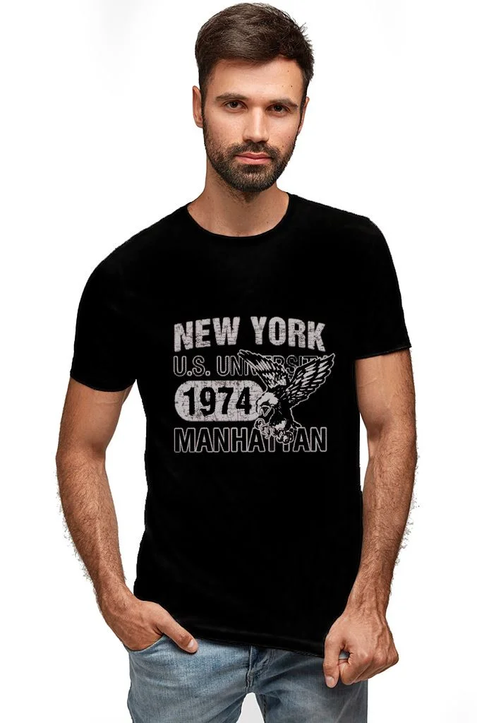 Φωτογραφία προϊόντος: Prime T-Shirt Μαύρο με σχέδιο New York 8769-1