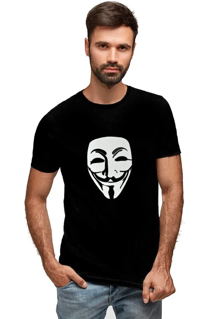 Φωτογραφία προϊόντος: Prime T-Shirt Μαύρο με σχέδιο Anonymous 7157