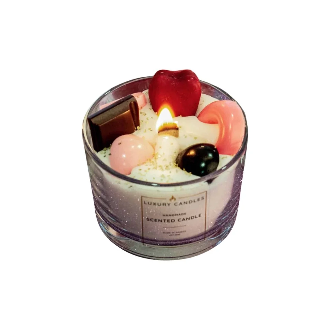 Φωτογραφία προϊόντος: Luxury Candles, Χειροποίητο 007106CT Luxury Candles Χειροποίητο διακοσμητικό αρωματικό κερί σόγιας Chocolate Truffle